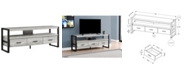 Monarch Specialties TV Stand - 60" L Reclaimed- 3 Drawers